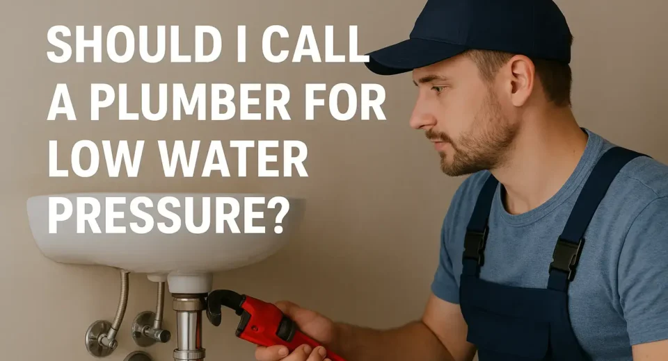 Plumber for low water pressure