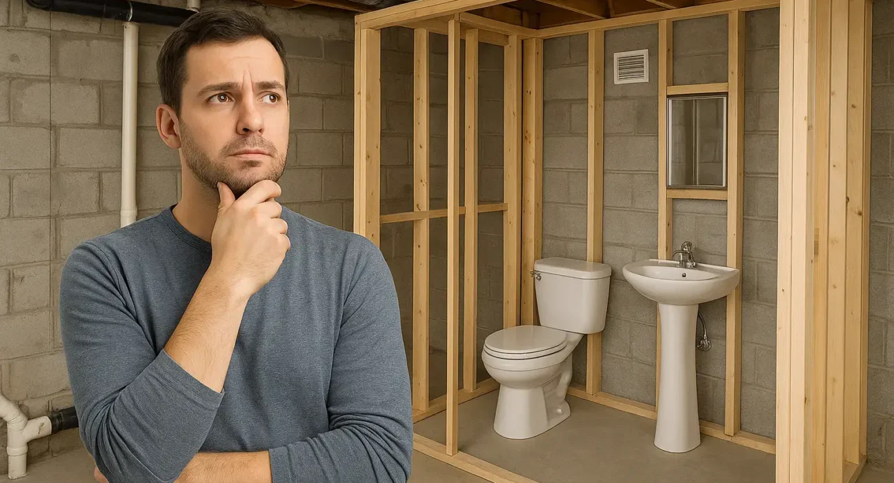 adding a bathroom to a basement