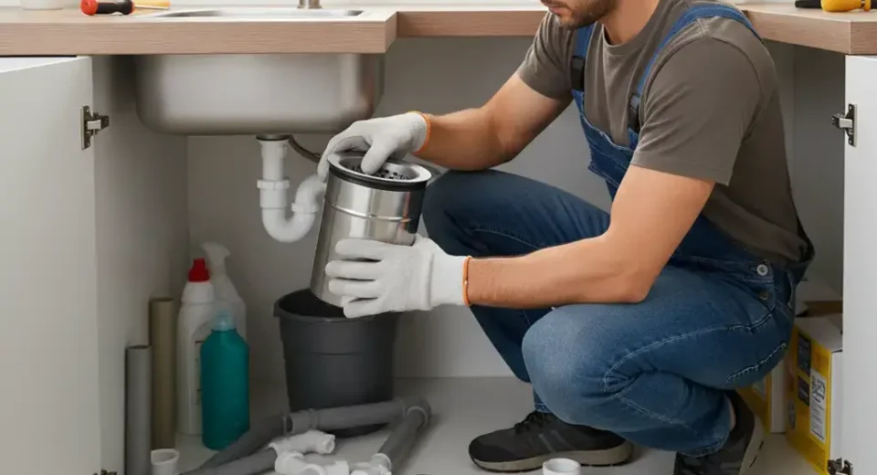 Replacing Drain Pipes Under Kitchen Sink With Garbage Disposal