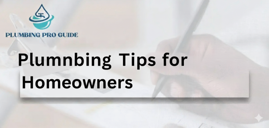 Plumbing Tips For Homeowners