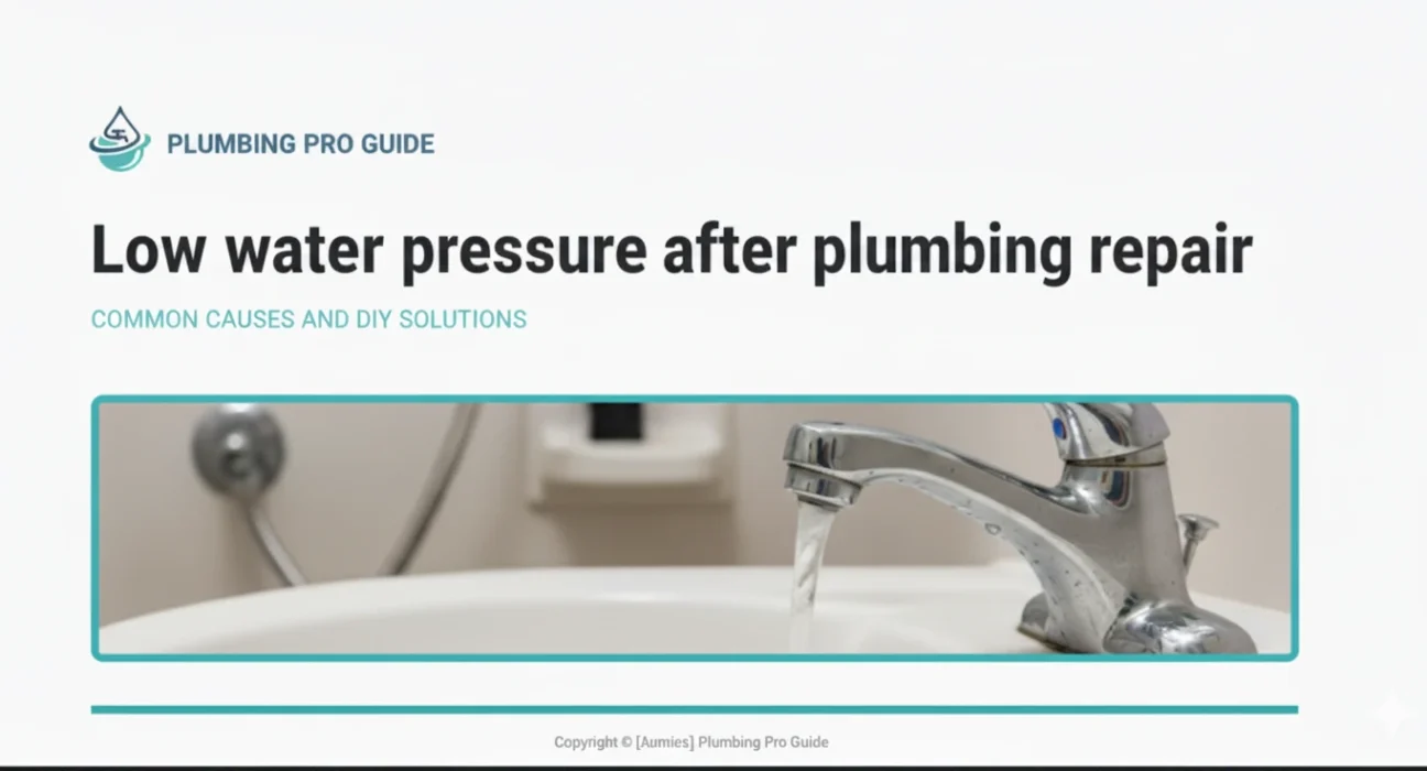 Low Water Pressure After Plumbing Repair
