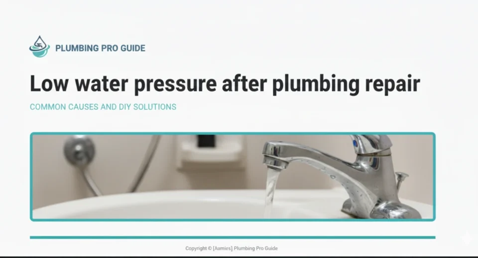 Low Water Pressure After Plumbing Repair