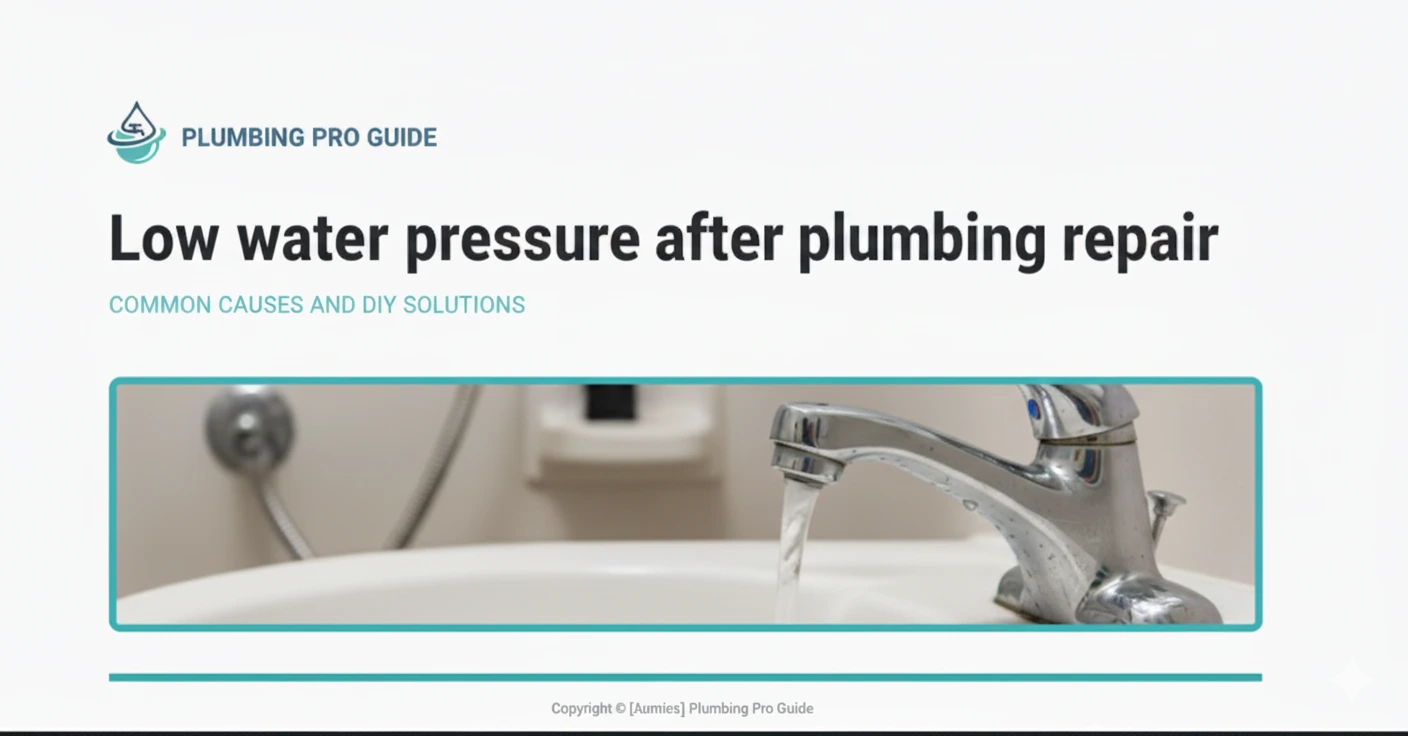 Low Water Pressure After Plumbing Repair