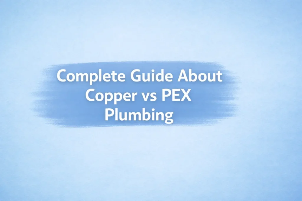 Copper vs Pex Plumbing