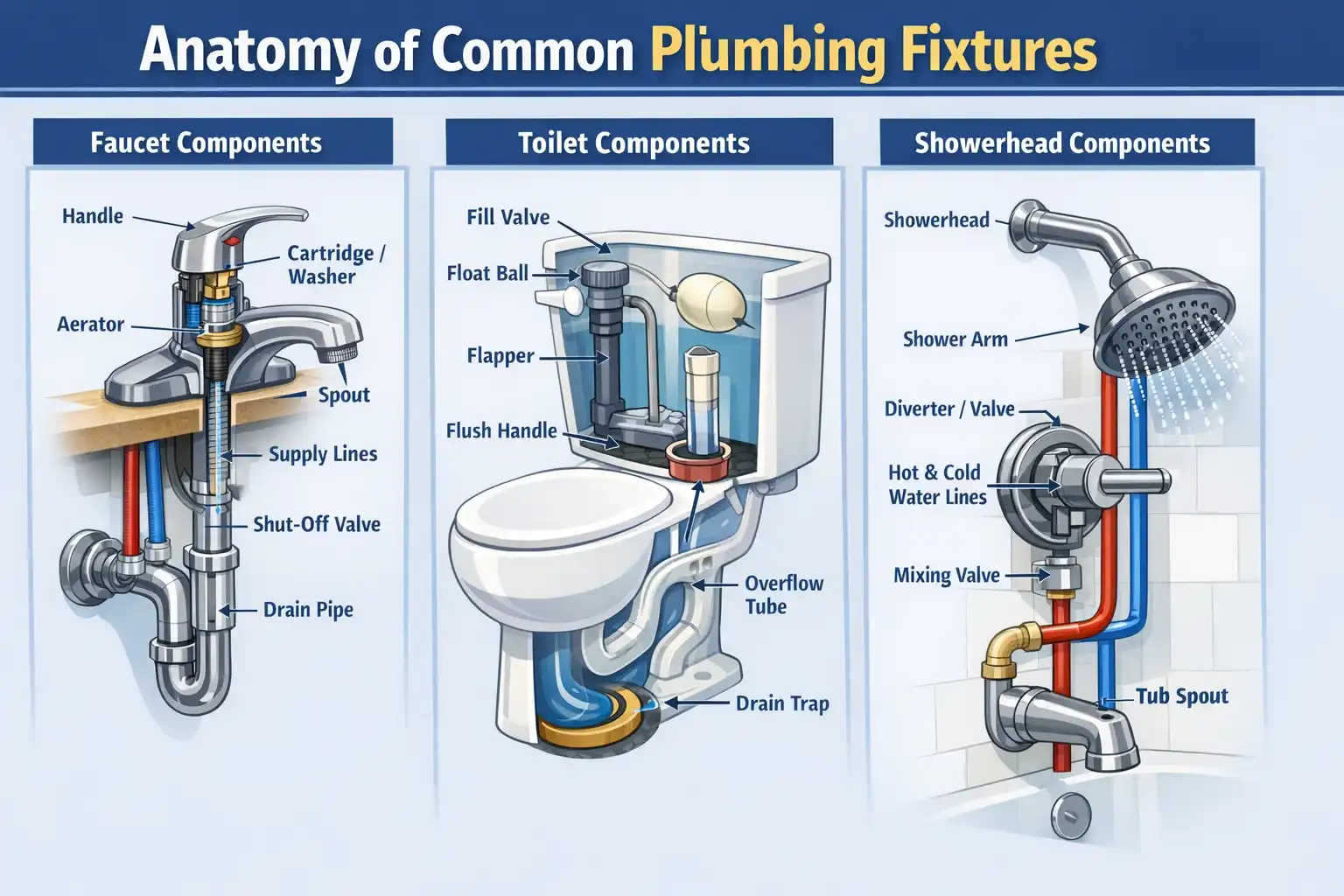 Plumbing Fixtures Repair Anatomy
