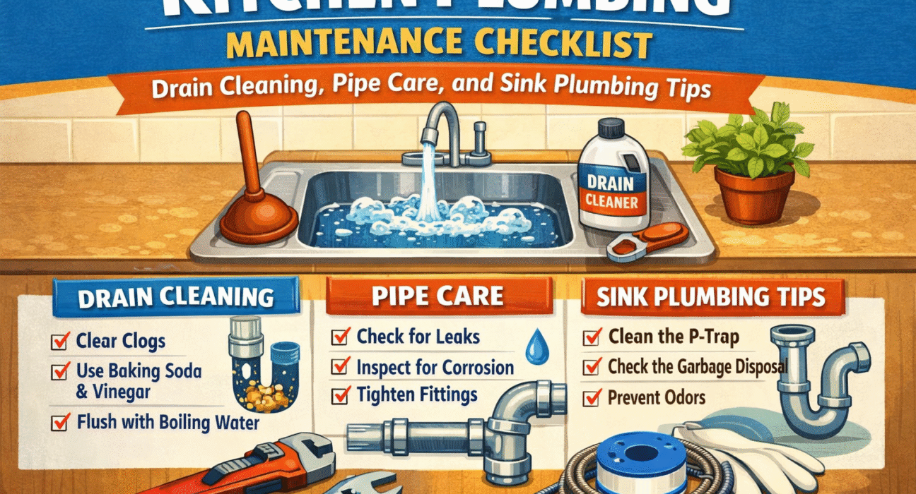 kitchen plumbing-maintenance checklist