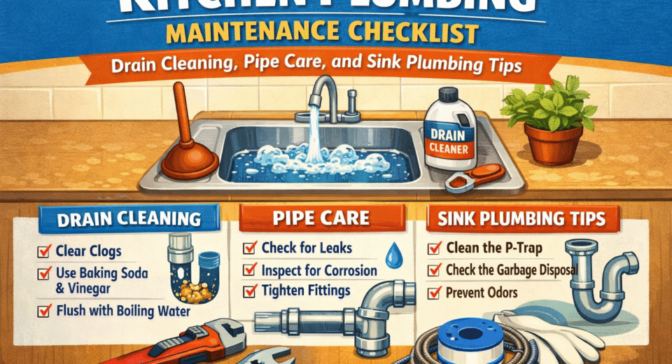kitchen plumbing-maintenance checklist